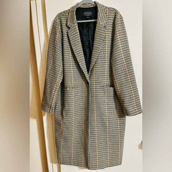 Pendleton XL Long Wool Coat - Picture 5 of 5